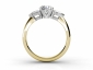 Through Finger View engagement rings MY61 