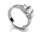 multi diamond trilogy rings MP60 profile view 