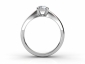 Radiant Diamond Cut Rings SWF06 through finger view 