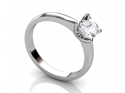 diamond engagement rings SWP46 profile view 
