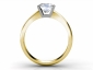 gold engagement rings SYP33 through finger view