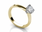 Diamond solitaire rings SYR65 profile view