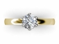 rings solitaire round cut diamond SYR70  birds eye view