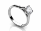 Solitaire ring SPAR31 Profile view