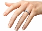 engagement ring SPAR65 on finger view