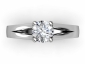 split shank ring diamond SPAR67 birds eye view