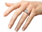 Engagement rings SPF02 on finger view