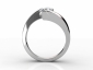 Engagement rings SPF02 through finger view