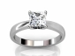 Solitaire ring rasied view diamond princess cut SPP46