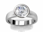 Rub-over setting engagement ring SPR16 image view 