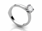 Solitaire ring profile view stirrup band SPR23 