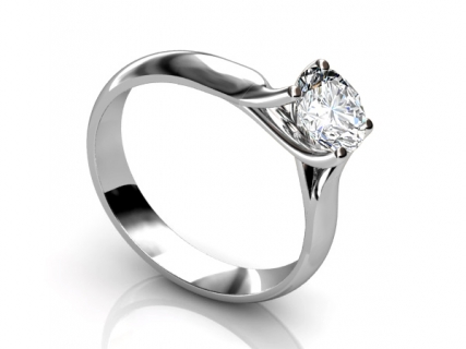 diamond ring solitaire SPR28 profile view