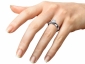 engagement rings SPR67  on finger view