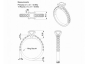  Diamond ring SAY36 CAD view