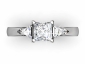 Engagement ring SAP42 trilogy top view 